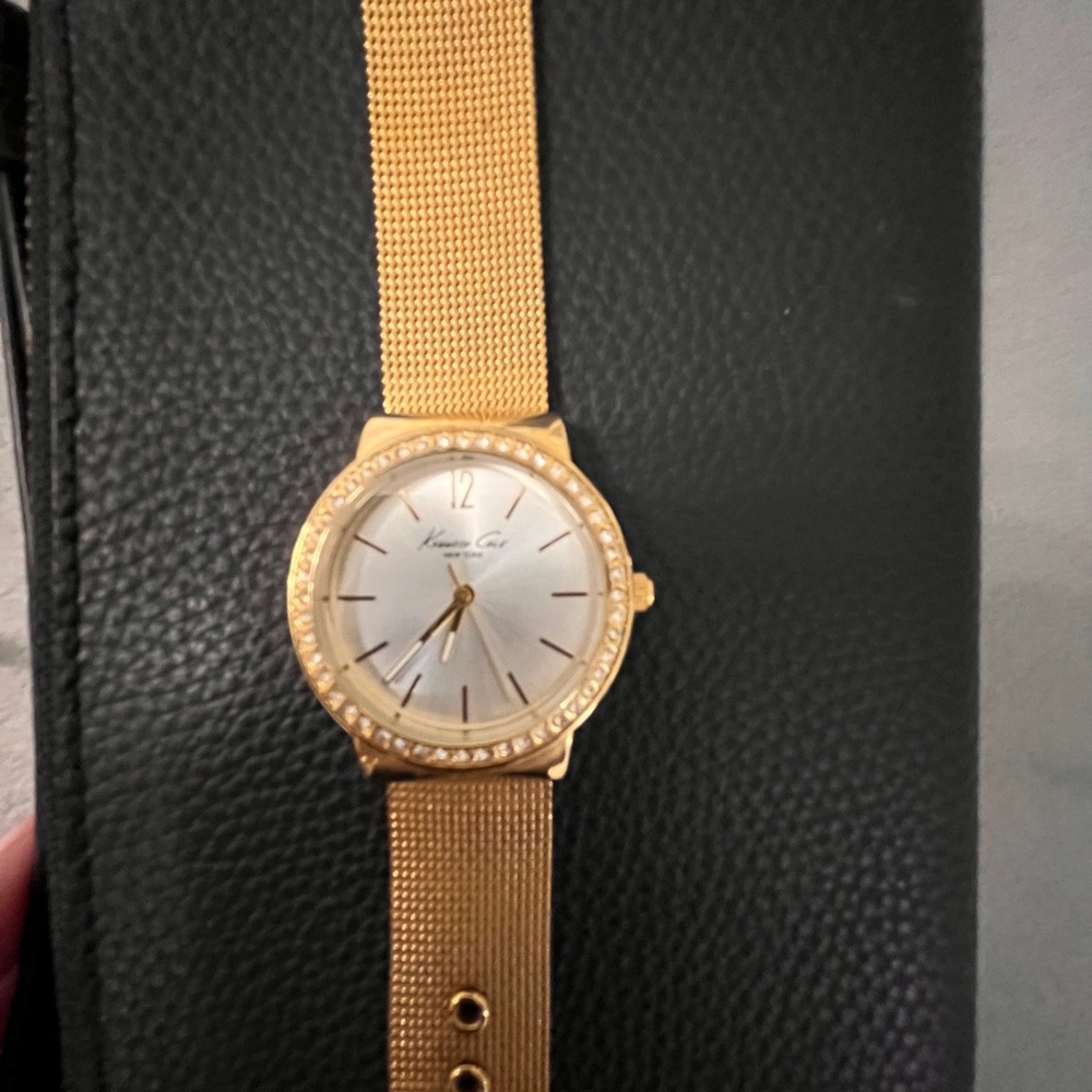 Kenneth Cole Gold Bezel Women's Watch